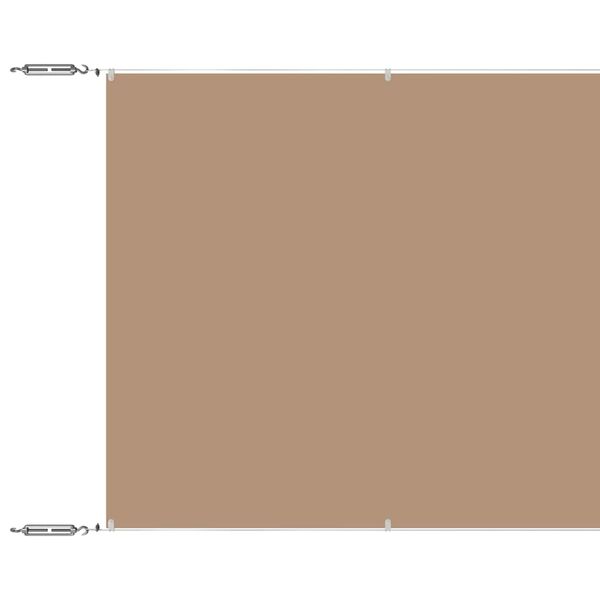 vidaXL Senkrechtmarkise Taupe 180x1000 cm Oxford-Gewebe