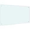 vidaXL K&uuml;chenr&uuml;ckwand Milchwei&szlig; 100x60 cm Hartglas