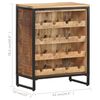 vidaXL Weinschrank 62x33x78,5 cm Raues Mangoholz