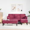 vidaXL Sofa Set mit Kissen 2 pcs Weinrot Polyester