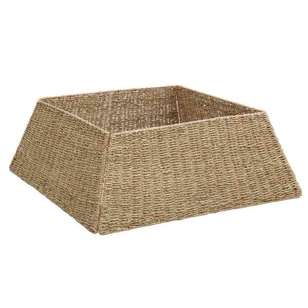 vidaXL Weihnachtsbaumkragen Braun 70 x 70 x 28 cm das Seegras