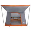 vidaXL Campingzelt mit Dach Grau und Orange 223 x 163 x 130 cm Taft