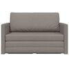 vidaXL Schlafsofa 110cm Taupe Stoff