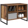 vidaXL Schuhschrank mit Speicher Altholz 60 x 35 x 44 cm Holzwerkstoff