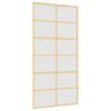 vidaXL Schiebet&uuml;r Golden 102,5x205 cm Matt ESG-Glas und Aluminium