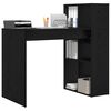 vidaXL Schreibtisch mit Regal Schwarz Eichen-Optik 108 x 55 x 103.5 cm