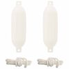 vidaXL Bootsfender 2 stk. &Oslash; 14 x 50 cm Wei&szlig; PVC