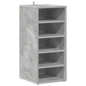vidaXL Schuhschrank Betongrau 31,5x35x70 cm Holzwerkstoff