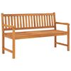 vidaXL 3-Sitzer Gartenbank mit Tisch 150 cm Massivholz Teak