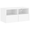 vidaXL TV-Wandschrank Weiß 60x30x30 cm Holzwerkstoff