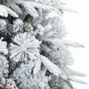 vidaXL K&uuml;nstlicher Scharnier-Weihnachtsbaum schneebedeckt Wei&szlig; 150 cm