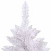 vidaXL K&uuml;nstlicher klappbarer Weihnachtsbaum Wei&szlig; 240 cm PVC und Stahl