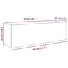 vidaXL Bad-Wandschrank Artisan-Eiche 100x25x30 cm Holzwerkstoff