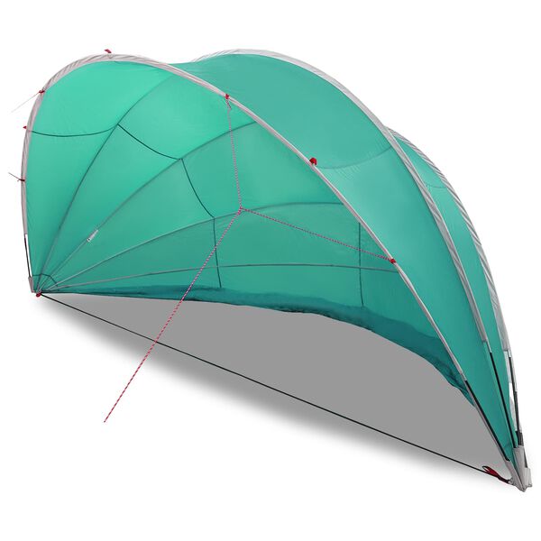 vidaXL Pool-Dome Blau 592 x 590 x 275 cm