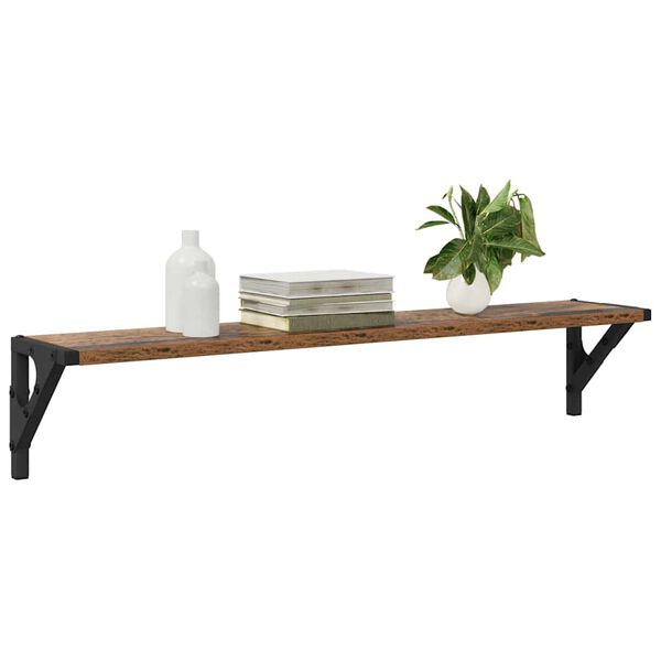 vidaXL Wandregale 2 pcs Altholz 80 x 15 x 15,5 cm Holzwerkstoff