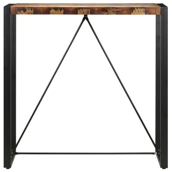 vidaXL Bartisch 110 x 60 x 110 cm Recyceltes Massivholz