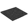 vidaXL Gummigranulat-Patiopad Schwarz 9 x 9 x 0,3 cm Gummi