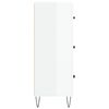 vidaXL Sideboard Hochglanz-Weiß 69,5x34x90 cm Holzwerkstoff