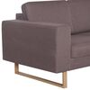 vidaXL 2-Sitzer-Sofa Stoff Taupe