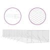 vidaXL Outdoor-Hundezwinger Silbern 4x16x2 m Verzinkter Stahl
