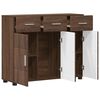vidaXL Sideboard Braun Eichen-Optik 88,5 x 30,5 x 73 cm Holzwerkstoff