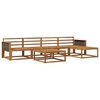 vidaXL Outdoor-Sofagarnitur 6 pcs Natur Massivholz Akazie