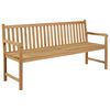 vidaXL Gartenbank 175 cm Massivholz Teak