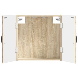 vidaXL Dartboard Schrank HAARLEM Sonoma-Eiche 52,5 x 10,5 x 53,5 cm