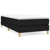 vidaXL Boxspringbettgestell Schwarz 100x200 cm Stoff