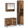 vidaXL Badezimmerm&ouml;bel-Set mit Schubladen 3 pcs Altholz Holzwerkstoff