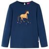 vidaXL Kinder-Langarmshirt Marineblau 92