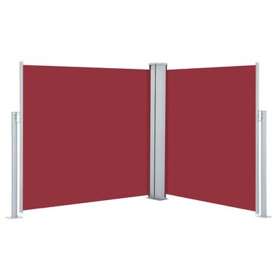 vidaXL Seitenmarkise Ausziehbar Rot 117x600 cm
