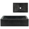 vidaXL Waschbecken 45x30x12 cm Marmor Hochglanz-Schwarz