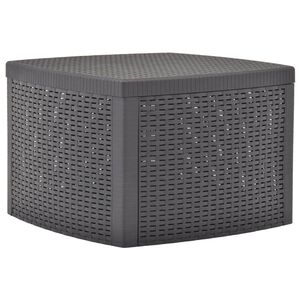 vidaXL Beistelltisch Mokka 54&times;54&times;36,5 cm Kunststoff