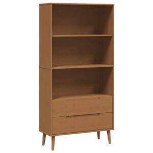 vidaXL B&uuml;cherregal MOLDE 85 x 35 x 170,5 cm Massives Kiefernholz
