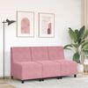 vidaXL Modulares Sofa ohne Armlehnen Rosa 55 cm Samt
