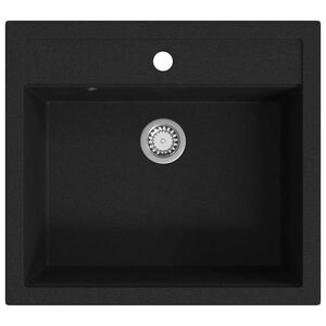 vidaXL Granitsp&uuml;le Einzelbecken Beige