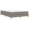 vidaXL Boxspringbett Taupe 140 x 190 cm Stoff