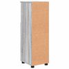 vidaXL Badezimmerschrank mit Speicher Graues Sonoma 30 x 35 x 95 cm