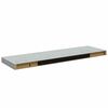 vidaXL Schweberegale 2 Stk. Betongrau 80x23,5x3,8 cm MDF