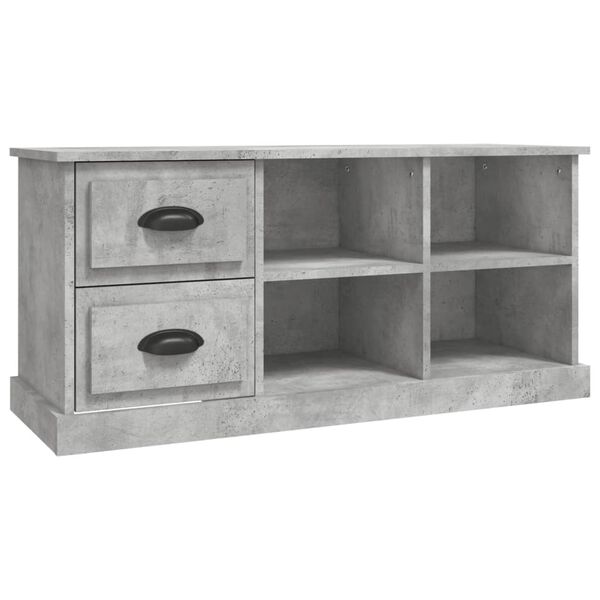 vidaXL TV-Schrank Betongrau 102x35,5x47,5 cm Holzwerkstoff