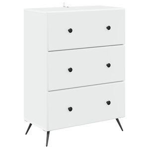 vidaXL Schubladenschrank Wei&szlig; 66 x 34,5 x 90 cm Holzwerkstoff