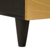 vidaXL Couchtisch Schwarz und Gold 80 x 54 x 40 cm massives Mangoholz