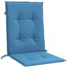 vidaXL Niedriglehner-Auflagen 4 Stk. Melange Blau 100x50x4 cm Stoff