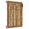 vidaXL Gartentor 85x150 cm Cortenstahl Bambus-Design
