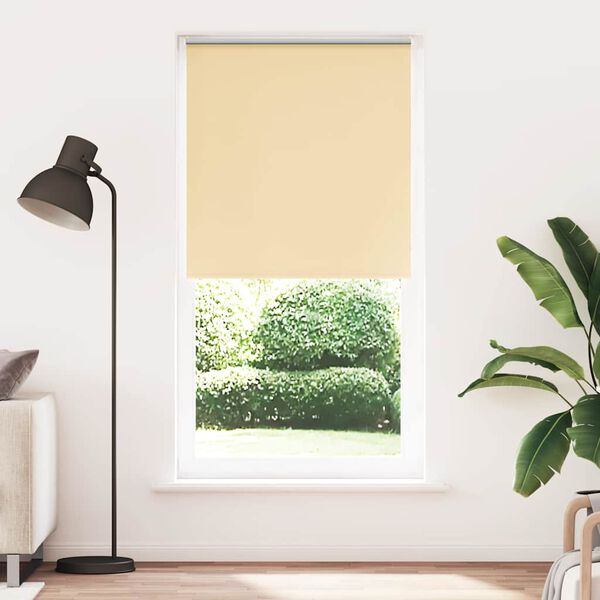 vidaXL Verdunkelungsrollo Beige 95x210cm Stoffbreite 90,7 cm Polyester