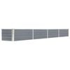 vidaXL Garten-Hochbeet Verzinkter Stahl 320&times;40&times;45 cm Grau