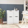 vidaXL Sideboards 2 Stk. Wei&szlig; 30x30x70 cm Holzwerkstoff