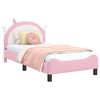 vidaXL Kinderbettgestell mit Kopfteil Rosa 80 x 160 cm PU