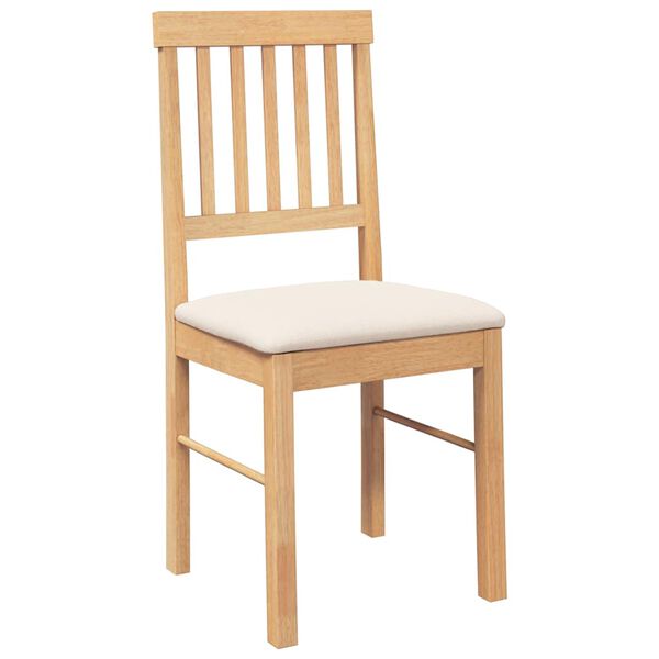 vidaXL Esszimmerstühle mit Kissen 2 Stk. Massivholz Gummibaum